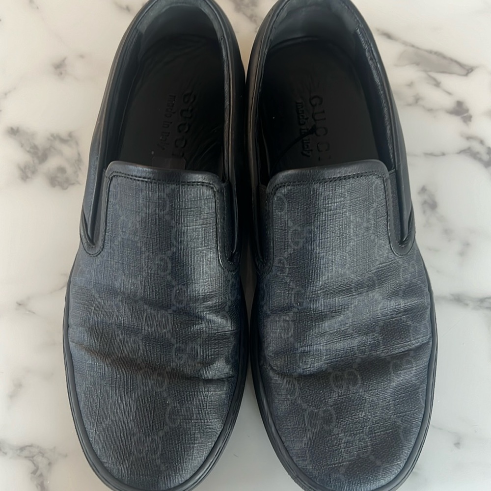 Gucci GG Supreme Slip-On 'Black'